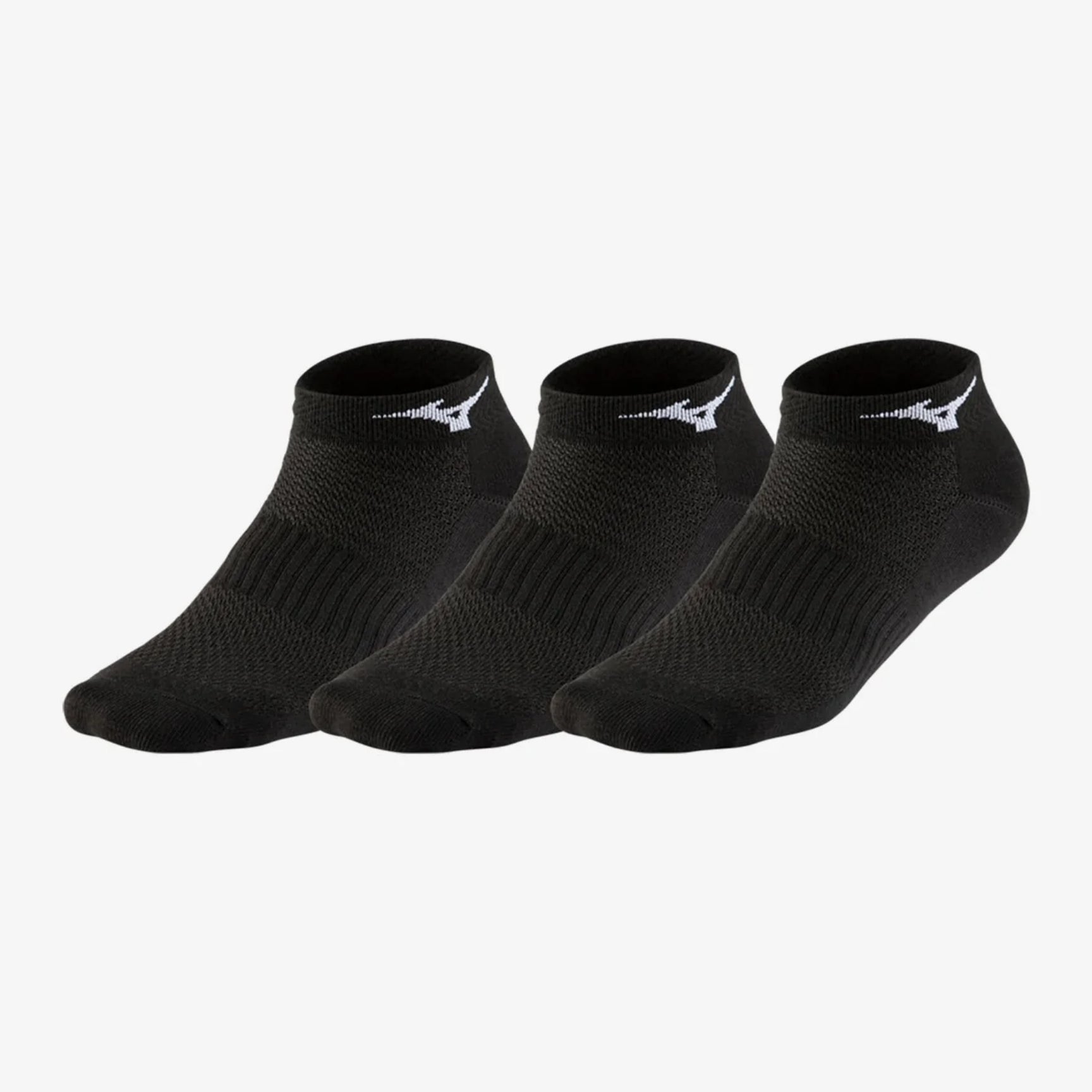 MIZUNO Training Mid Socks (3 Pack) UNISEX - Black - Gem Sports