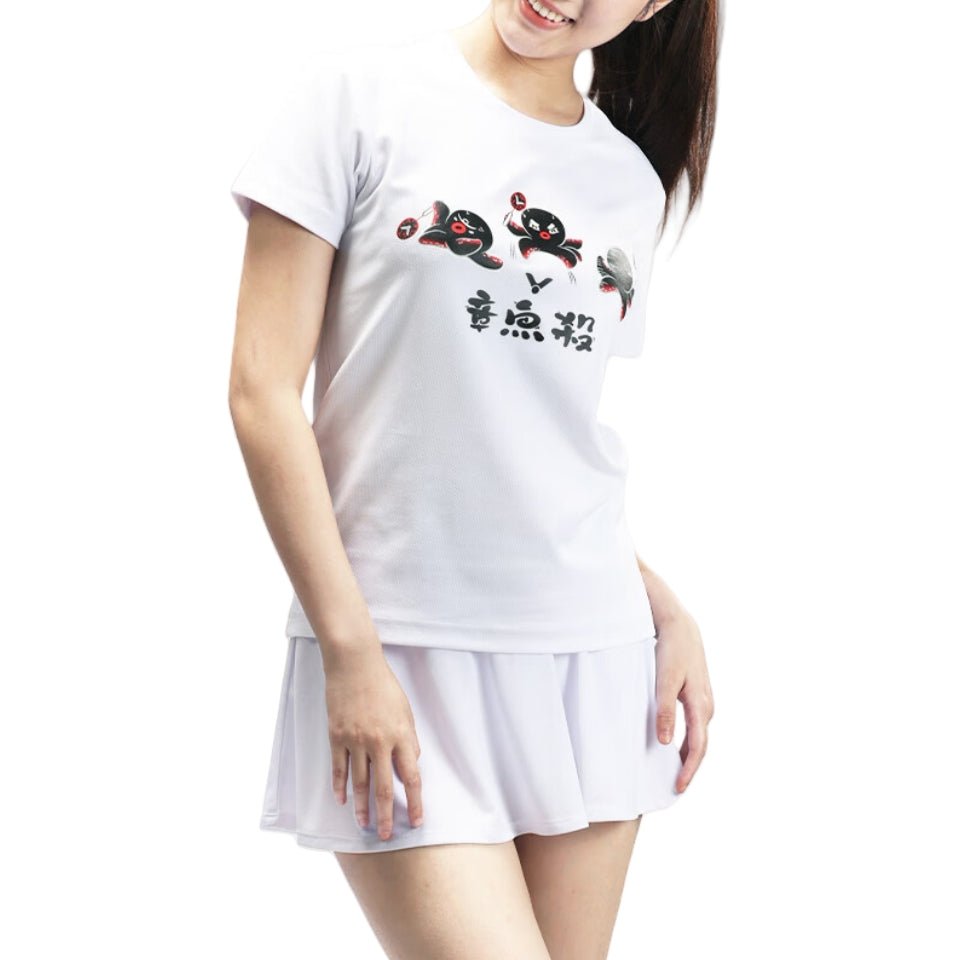 VICTOR 2025 TRAINING Series Unisex T-Shirt (Octopus Smash) T - 50029 A (White) - Gem Sports