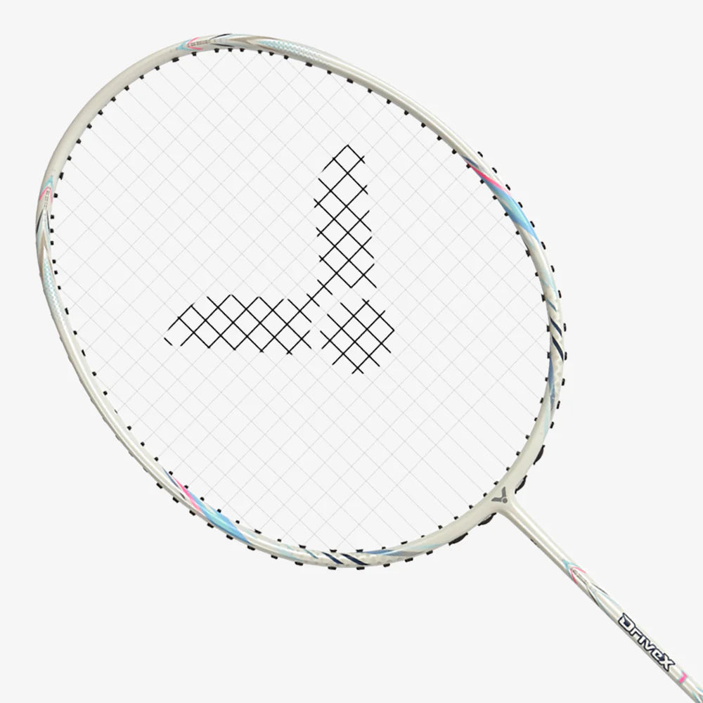 VICTOR DriveX 1A (Moonlight White) Badminton Racquet – Unstrung & Free Grip - Gem Sports