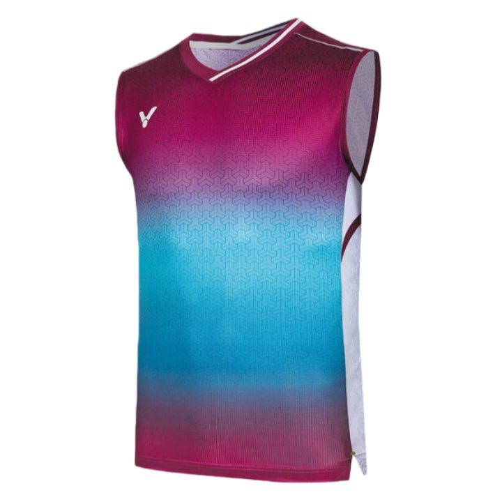 VICTOR LZJ Limited Unisex Knitted Sleeveless Top T - 55003 D - Maroon - Gem Sports