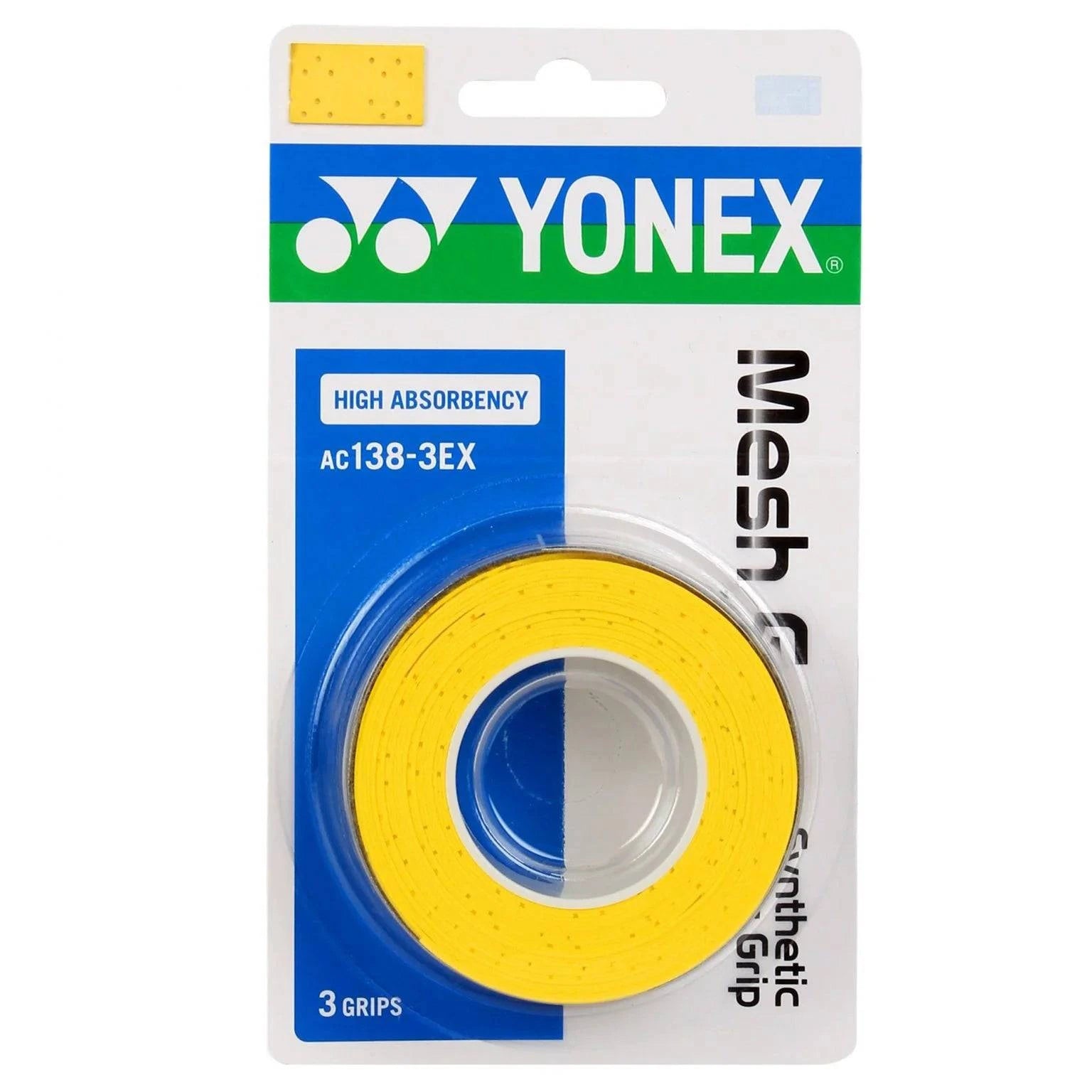 YONEX Mesh Graps (3 wraps) AC138 - 3EX Multiple Colors - Gem Sports