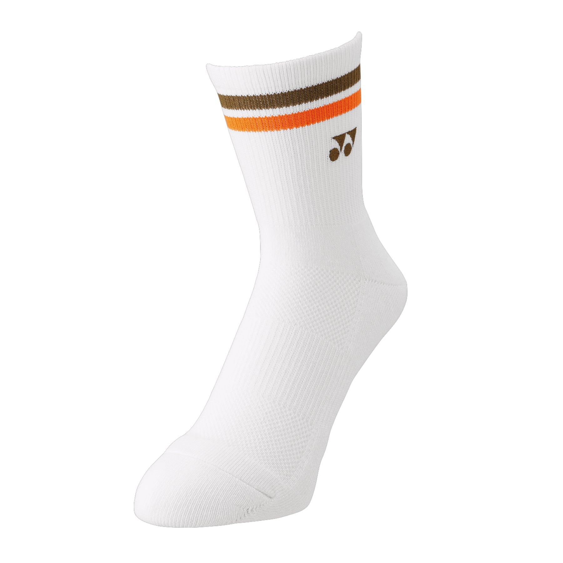 YONEX Sport Crew Socks (Made in Japan) 19194YX Oil Brown - Gem Sports